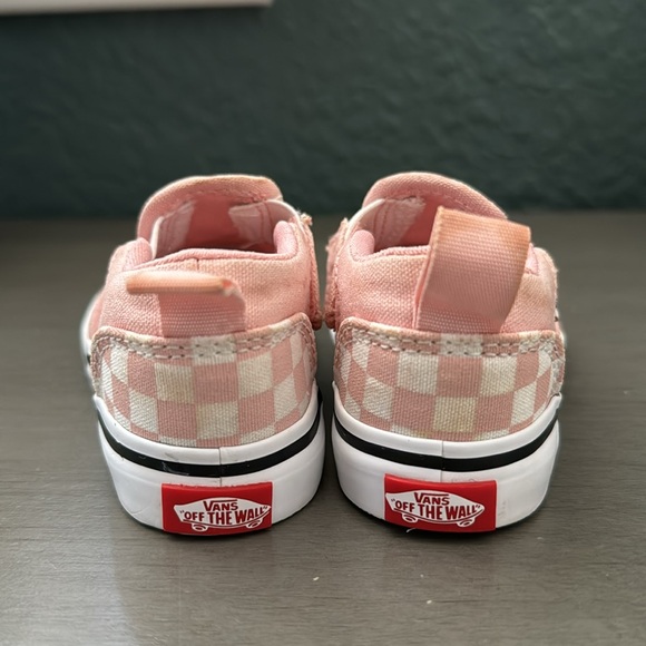 VANS Slip On Infant Baby Toddler Pink Checkered - Size 4 - Picture 4 of 7